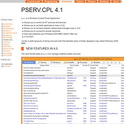 Computer : download : pserv.cpl
