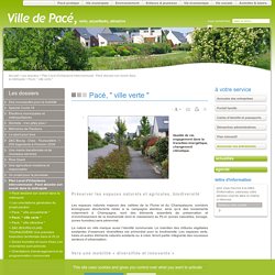 Pacé, " ville verte " - ville de Pacé en Ille-et-vilaine (35)