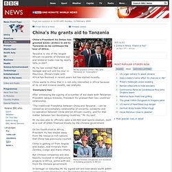 China&#039;s Hu grants aid to Tanzania