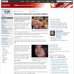 Chinese melamine scandal widens