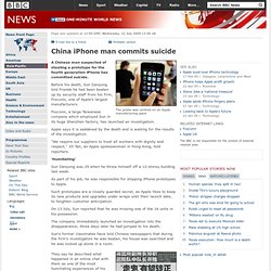 China iPhone man commits suicide