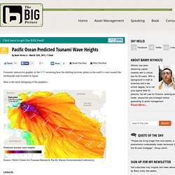 Pacific Ocean Predicted Tsunami Wave Heights