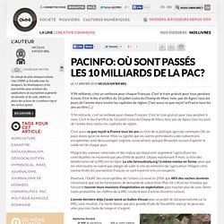 PACinfo: Où sont passés les 10 milliards de la PAC?