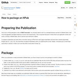 How to package an HPub · bakerframework/baker Wiki
