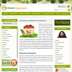 Ramdev package for depression - depression natural cure I All Herbal Supplements