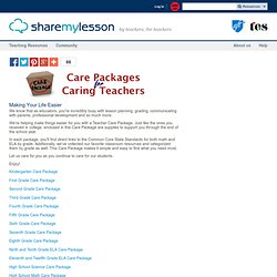 Care Packages for Caring Teachers - HTML Content