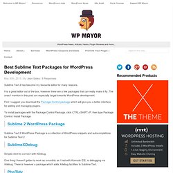 Best Sublime Text Packages for WordPress Development
