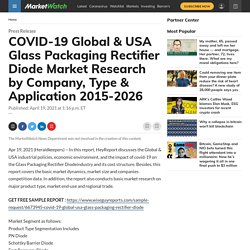 May 2021 Report on Global & USA Rectifier Diode Market Size, Share, Value, and Competitive Landscape 2021