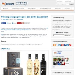 Unique packaging designs: Box Bottle Bag edition!