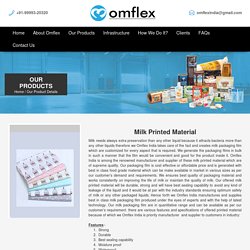 Best Printed Milk Packaging Film Manufacturer in India
