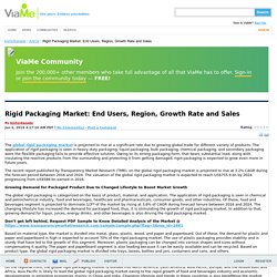 Rigid Packaging Market: End Users, Region, Growth Rate and Sales : Article