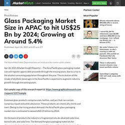 Glass Packaging Market Size in APAC to hit US$25 Bn by 2024; Growing at Around 5.4%