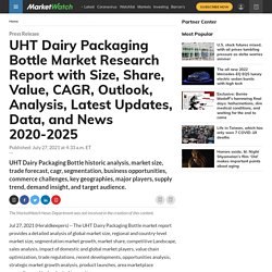 UHT Dairy Packaging Bottle Market Research Report with Size, Share, Value, CAGR, Outlook, Analysis, Latest Updates, Data, and News 2020-2025