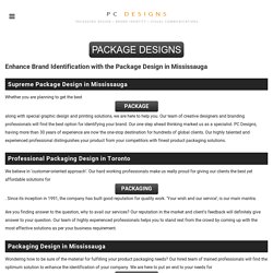 Packaging Design In Mississauga