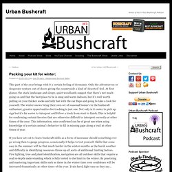 Packing your kit for winter: « Joe O’leary « Urban Bushcraft