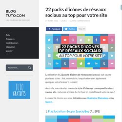 22 packs d'icônes de réseaux sociaux au top pour votre site
