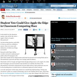 Student Vote Could Give Apple the Edge in Classroom Computing Race - John Paczkowski