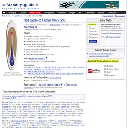 Test SUP red-paddle-co red air 10'6 - video, prix, revendeur et avis utilisateur de stand up paddle
