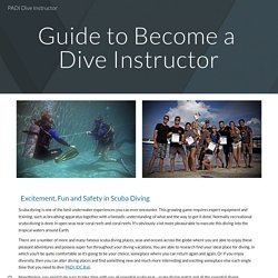 PADI Dive Instructor
