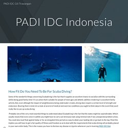 PADI IDC Gili Trawangan