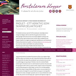 Padlet – ett verktyg som skapar delaktighet