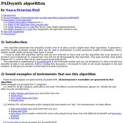 PADsynth algorithm