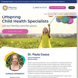 Dr. Paula Cuoco – General Paediatrician Australia