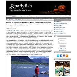Paflyfish - Where to Fly Fish in Montana? A DIY Trip Guide - Part One - Fly Fishing > Getting Started - Blog