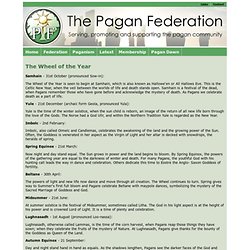 The Pagan Federation - Paganism - Wheel of the Year
