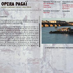 Page d'accueil d'Opéra Pagaï