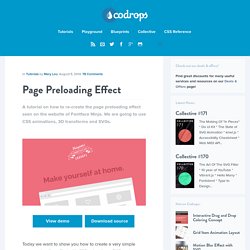Page Preloading Effect