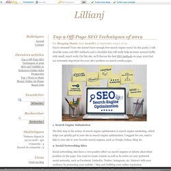 Top 9 Off-Page SEO Techniques of 2019 - Lillianj