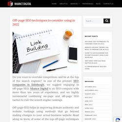 Off-page SEO techniques to consider using in 2022