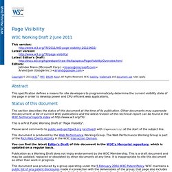 Page Visibility