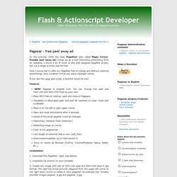 » Pageear - free peel away ad Flash & Actionscript Developer » » Blog Archiv