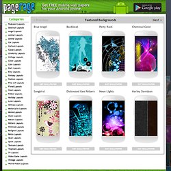 Facebook Layouts, Facebook Backgrounds - PageRage