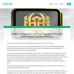 Death to Pageviews. All Hail Engaged Time, the New King of Content Metrics.
