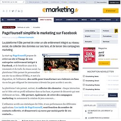 PageYourself simplifie le marketing sur Facebook