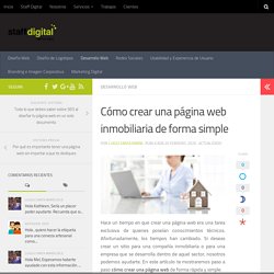 Cómo crear una página web inmobiliaria de forma simple