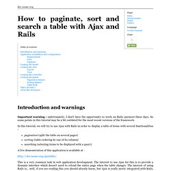 How to paginate, sort and search a table with Ajax and Rails · d