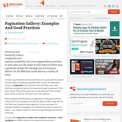 Pagination Gallery: Examples And Good Practices