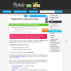 Pagination page par page