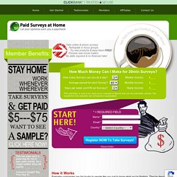 Paid Surveys at Home -