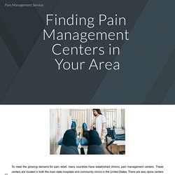 Pain Management Service