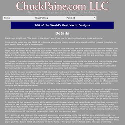 C.W. Paine Yacht Designers: Let Chuck Paine Build Your Dream