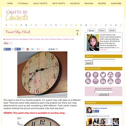 Paint Chip Clock ~ Crafts by Amanda