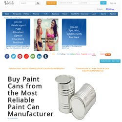 Buy Paint Cans from the Most Reliable Paint Can Manufacturer