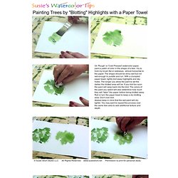How to Paint Trees in Watercolor - Susie Short FREE Watercolor Tips