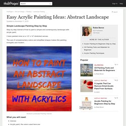 Easy Acrylic Painting Ideas: Abstract Landscape