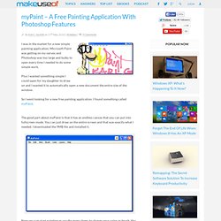 myPaint – A Free Painting Application With Photoshop Features